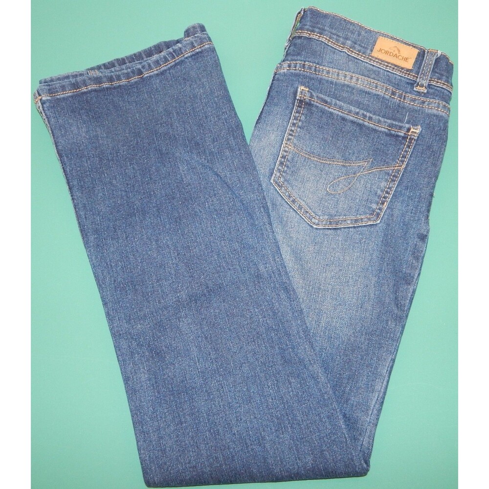 Jordache Mid Rise Bootcut Leg Jeans Medium Wash BLUE Women's Size 16 Exc. W28/26